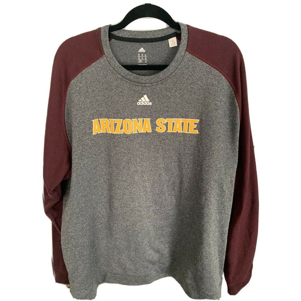Adidas Arizona State Climawarm Sweatshirt Red Gray